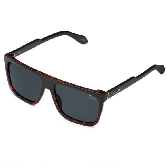 QUAY Frontrunner Sunnies Polarized Tortoise Black - Picture 4 of 4